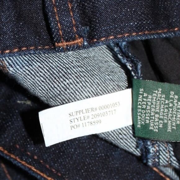 LRL Lauren Jean Co. Ralph Lauen Women's 12 Dark Wash - Picture 10 of 11